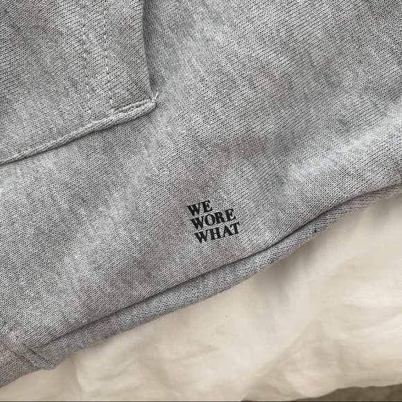 NWT WeWoreWhat oversized heather gray hoodie - Picture 4 of 6